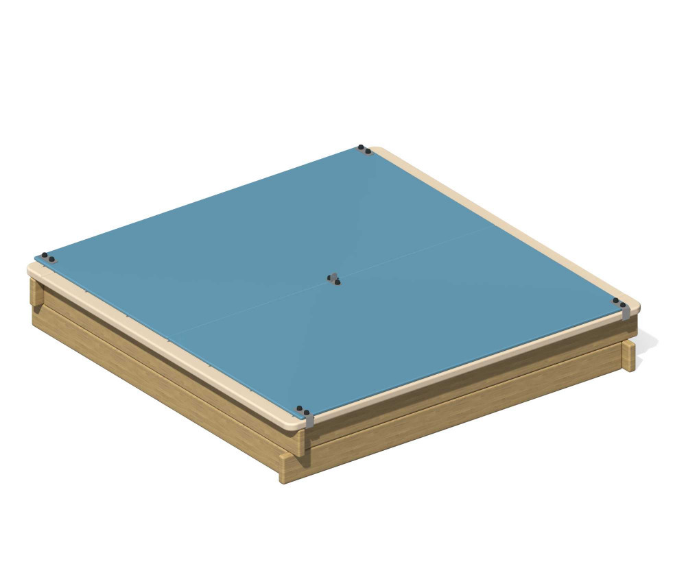 Песочница "Клад" с крышкой